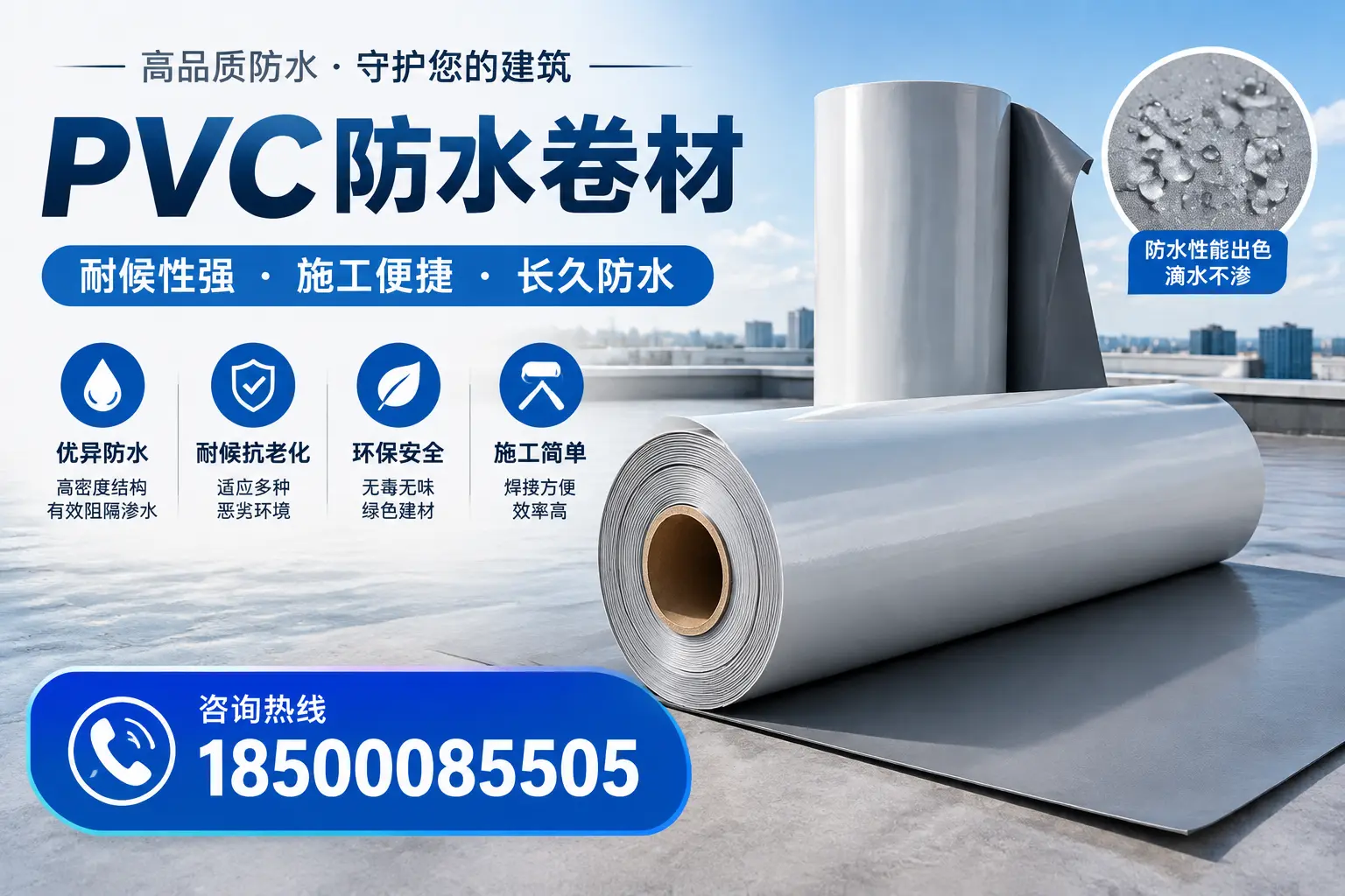 pvc防水卷材在长沙的行业应用前景分析